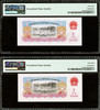 China 1 Yuan (2); 1 Jiao 1960-1962 PMG 66 & 68, 1 Replacement, 3 Total Notes
