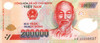 Vietnam 200,000 Dong Banknote x5 (1 Million Dong Total) 2022  P-123 UNC, Polymer (VND)