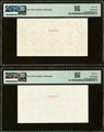 1949 China Peoples Republic 5000 Yuan PMG 55 Front & Back Specimen Pair P-851s