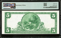 1902 $5 Plain Back Teague National Bank Texas PMG 62 Unc Double Serial #1 Rarest