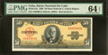 1950 Cuba 50 Pesos Banco Nacional PMG 64 EPQ Ch Unc Pick 81a Calixto Garcia Iniguez