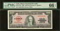 1950 Cuba 100 Pesos Banco Nacional PMG 66 EPQ P-82a Aguilera ABNC Pre-Revolution Type Note
