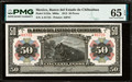 1913 Mexico Banco del Estado de Chihuahua 50 Pesos Train Note PMG 65 EPQ P-S135a ABNC