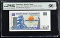 Zimbabwe 1997 Reserve Bank 20 Dollars Pick 7 Zimbabwe Bird Watermark PMG 66 EPQ Gem Uncirculated