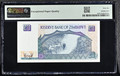 Zimbabwe 1997 Reserve Bank 20 Dollars Pick 7 Zimbabwe Bird Watermark PMG 66 EPQ Gem Uncirculated