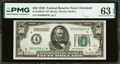 1928 $50 Fr. 2100-D Federal Reserve Star Note Cleveland PMG 63 EPQ Low Serial*