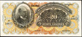 Costa Rica Banco Anglo Costarricense 1 Colón & 20 Colones Remainder Pair 1917 Law & ND, Pick S121r & S124r