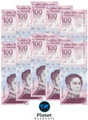 Venezuela 100 Digitale Soberano x 10 Pcs, 2021 Circulated/Used Banknotes 100 Million Bolivar