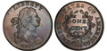 1800/79 Draped Bust Cent S-194 PCGS MS63BN Style Two Hair Overdate Die State III Rarity