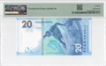 2022 Hong Kong 20 Dollars PMG 70 Star Beijing Winter Olympics Original Holder