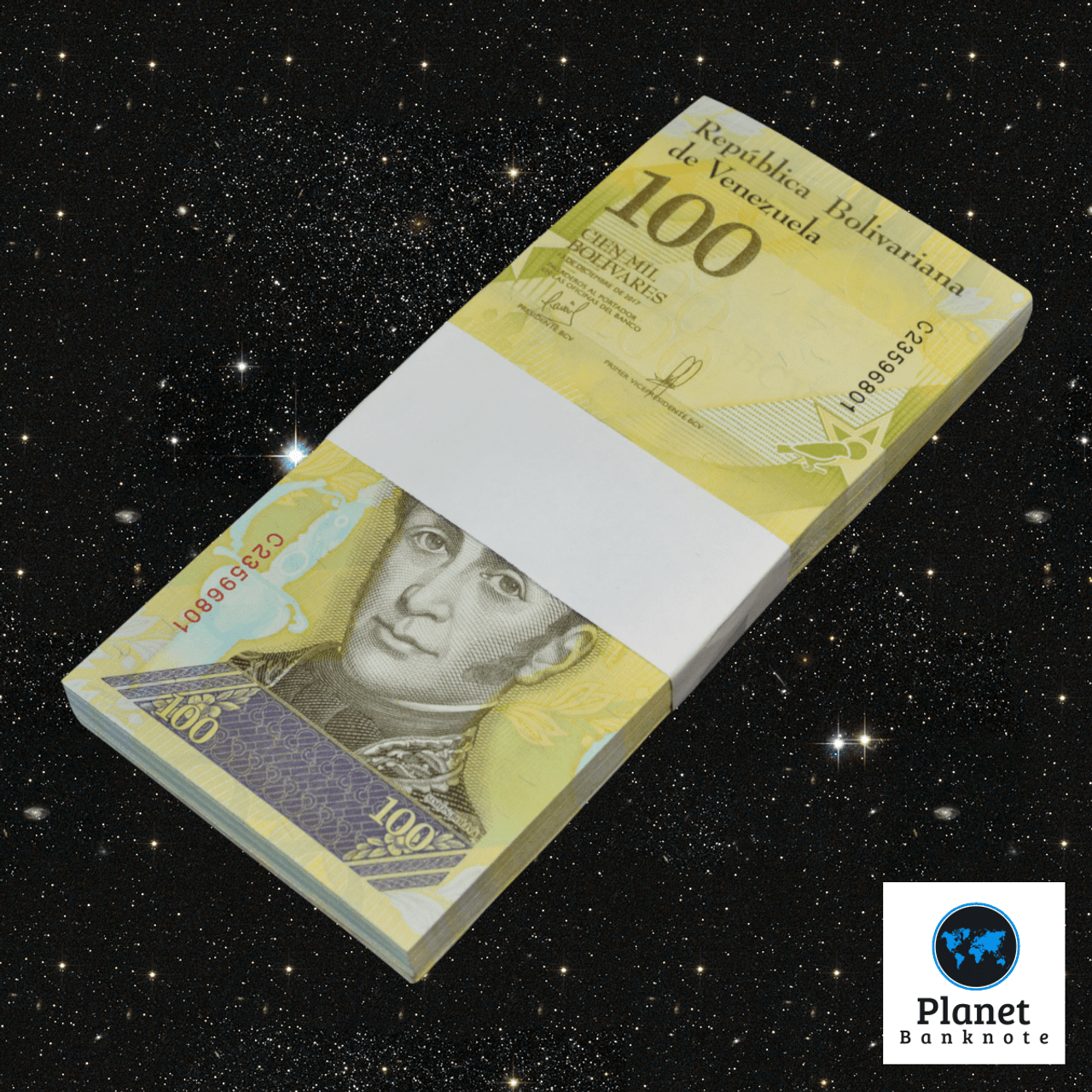 Venezuela 100,000 Bolivares 2017, P-100b2, New Crisp Uncirculated