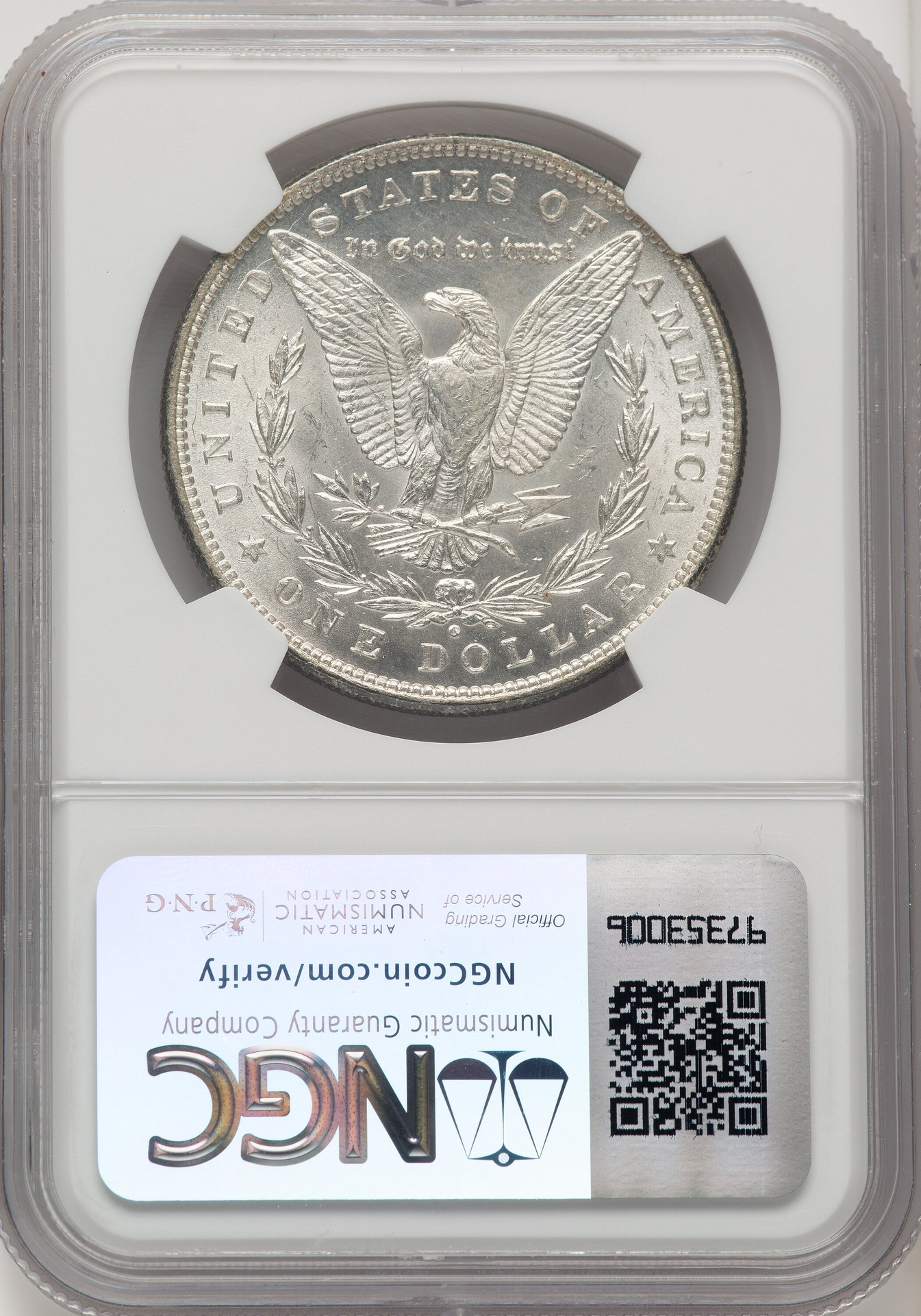 1880-O Morgan Silver Dollar NGC MS64 Great Luster Super Frosty Key