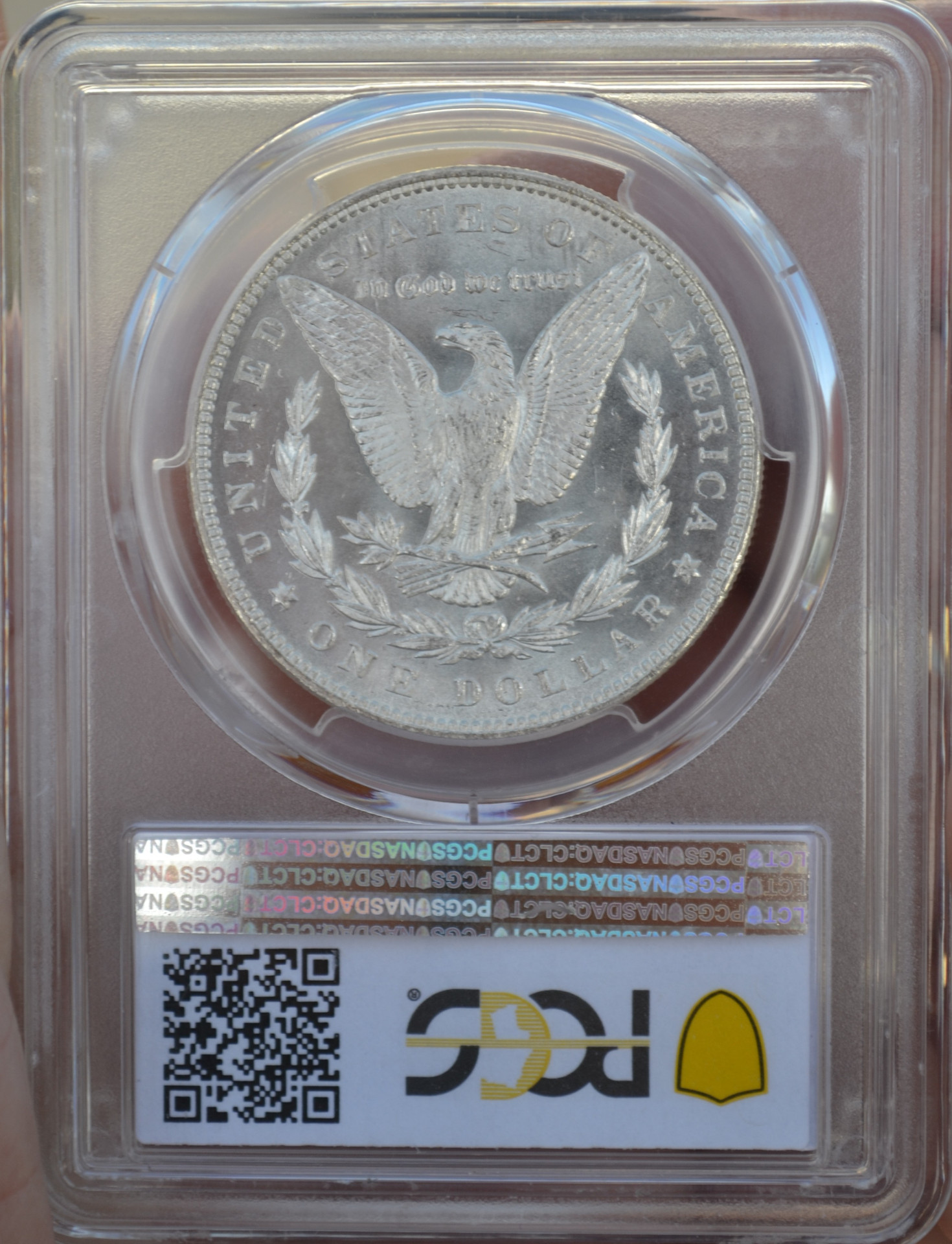 1887/6 Morgan Dollar Overdate PCGS MS66 CAC PQ Semi-PL Ex