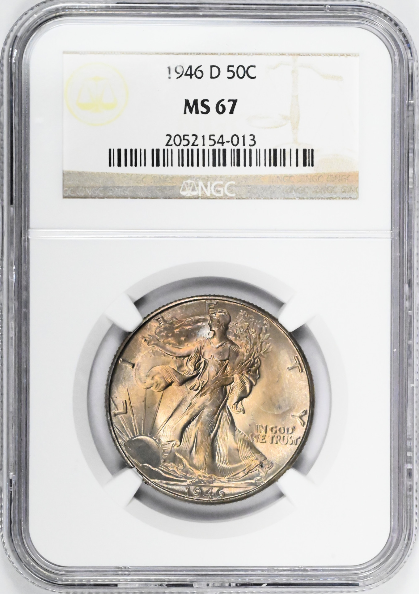 1946-D Walking Liberty Silver Half Dollar NGC MS67 | Planet Banknote