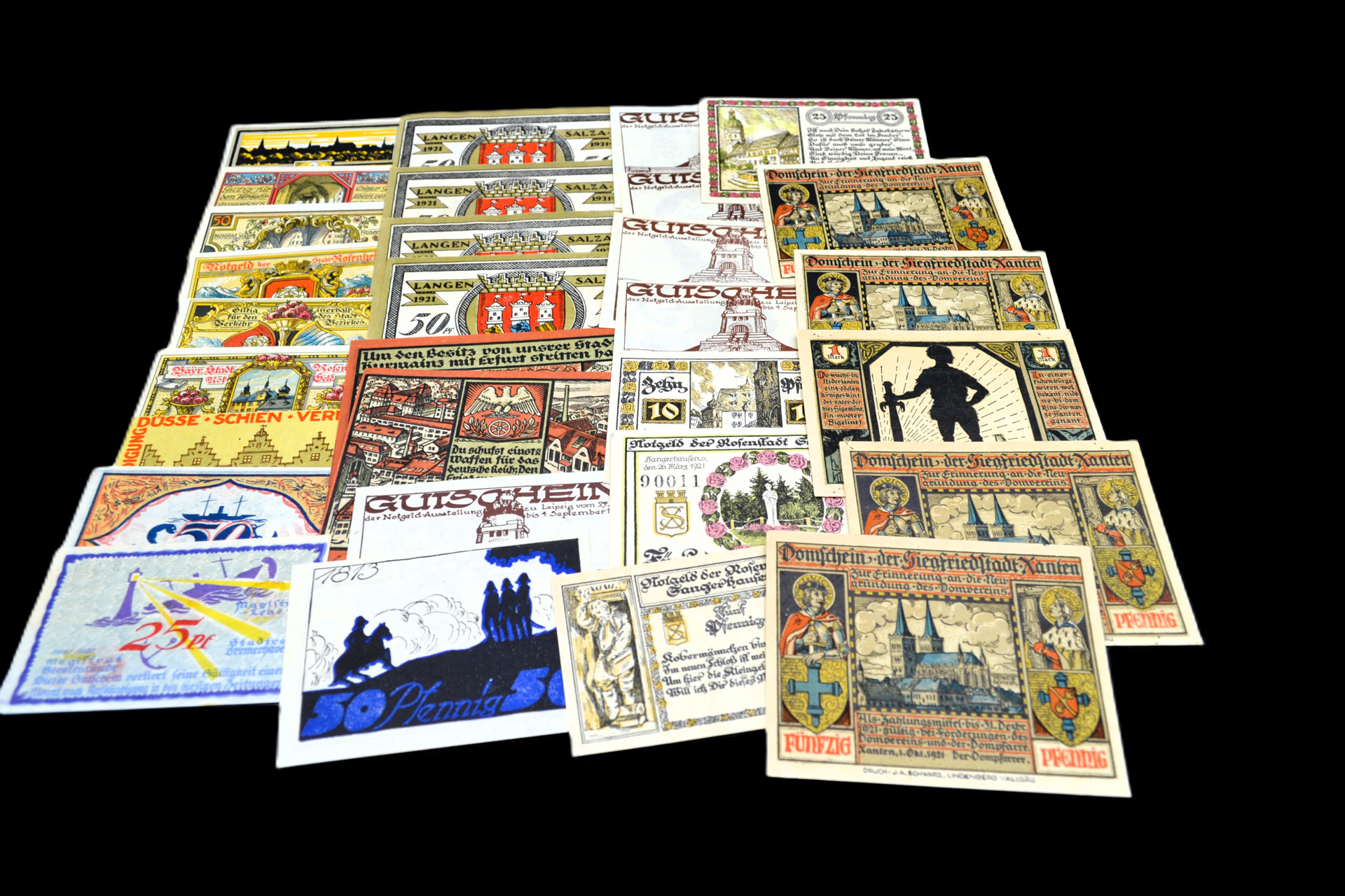 1920s Germany Multi Denomination Mark Banknotes 30-Note Variety Set (8 ...