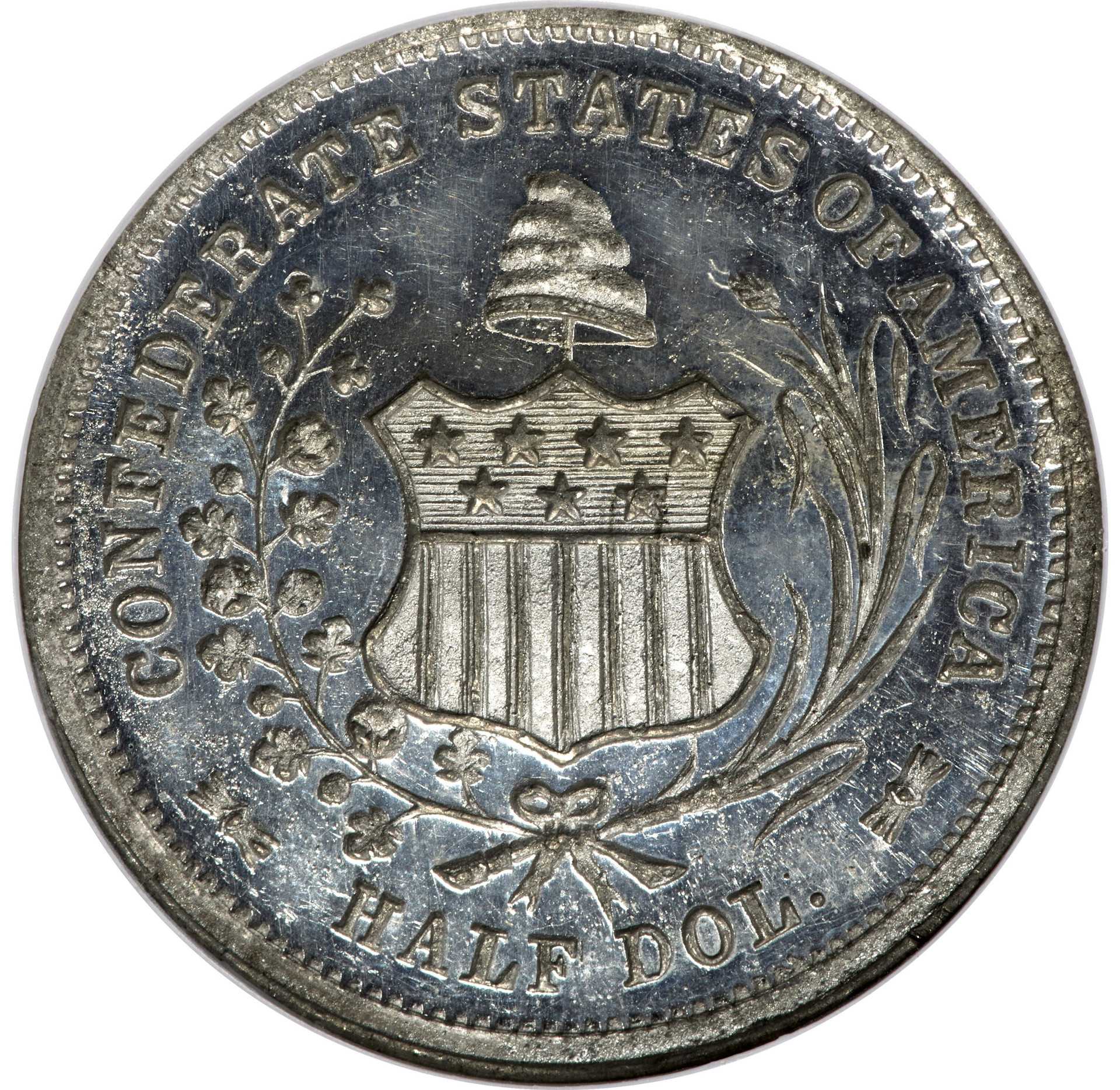 1861 50C Scott Token NGC MS63 DPL Breen-8003 CSA Confederate State