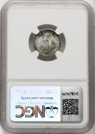 1941-S Silver 10C Mercury Dime NGC MS68 Full Bands High Grade