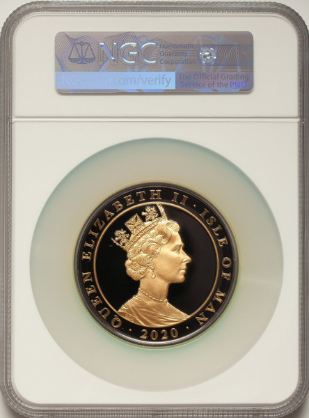 2020 Isle of Man 5oz Silver £10 Penny Black Coin PF70 Ultra Cameo NGC FDI Signed Rare
