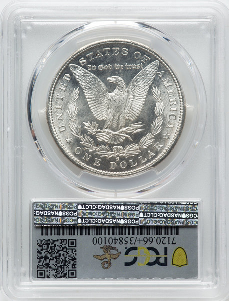 1880/79-S United States $1 Morgan Dollar 8 Over 7 PCGS MS66+ Top 100 Variety