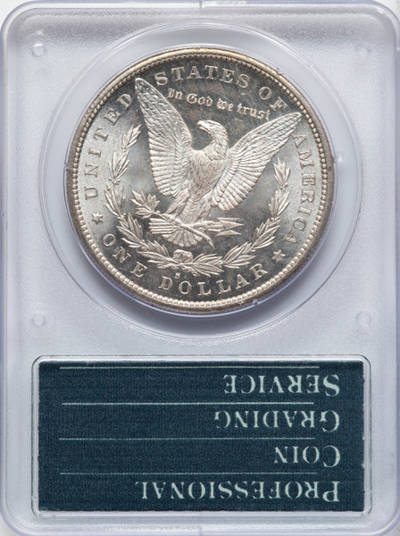 1879-S $1 PCGS MS66 Prooflike Morgan Dollar Old Green Rattler Light Bronze Toning