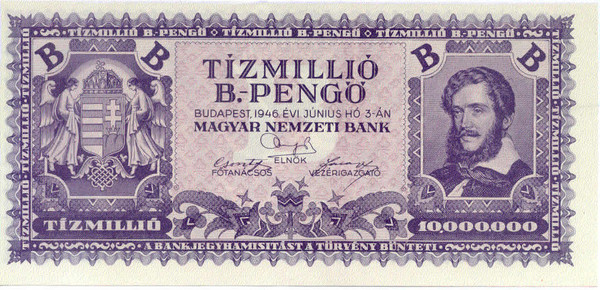 Hungary 1,000,000,000,000,000,000 Pengo 1946 P-134 UNC (1