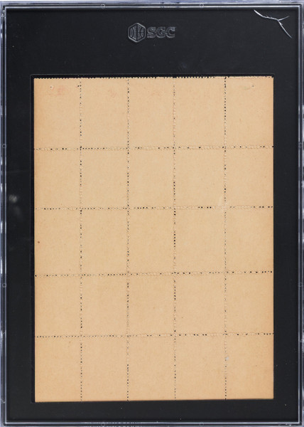 1923 German Baseball Transfers Panel Babe Ruth Ty Cobb Rare SGC AUTH Historic