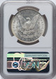 1886 Morgan Silver Dollar NGC MS65 Cobalt Sunkissed Rainbow Tone Frosty Reverse