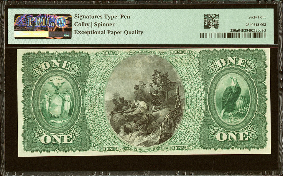 $1 Original Series Oneida NY First National Bank PMG Choice Unc 64 EPQ Ch 519