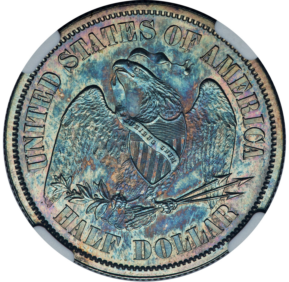 1859 50C Half Dollar, Judd-245, Pollock-301, High R.6, NGC PR66 Perfect Ribbon