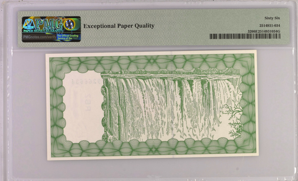 Zimbabwe 2006 Reserve Bank 100,000 Dollars Bearer Cheque Emergency Issue Pick 32 PMG 66 EPQ Gem Uncirculated
