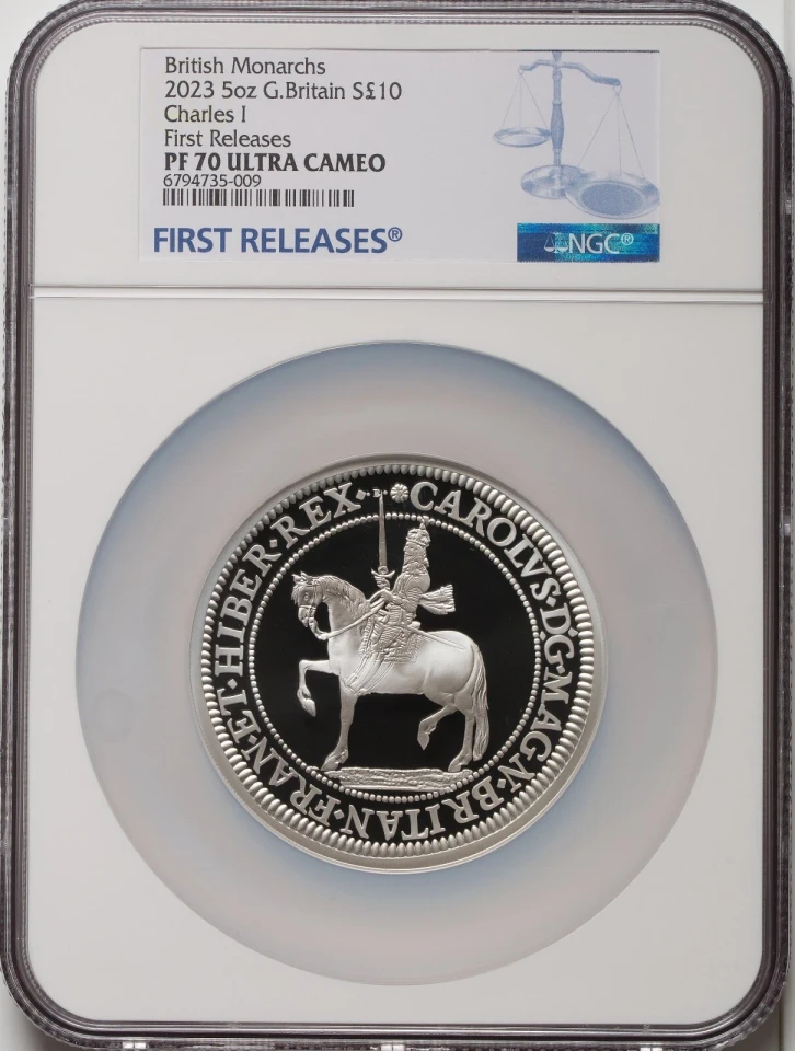 2023 GB 5oz Silver British Monarchs NGC PF70UC FR Low Mintage 1/257 First Releases