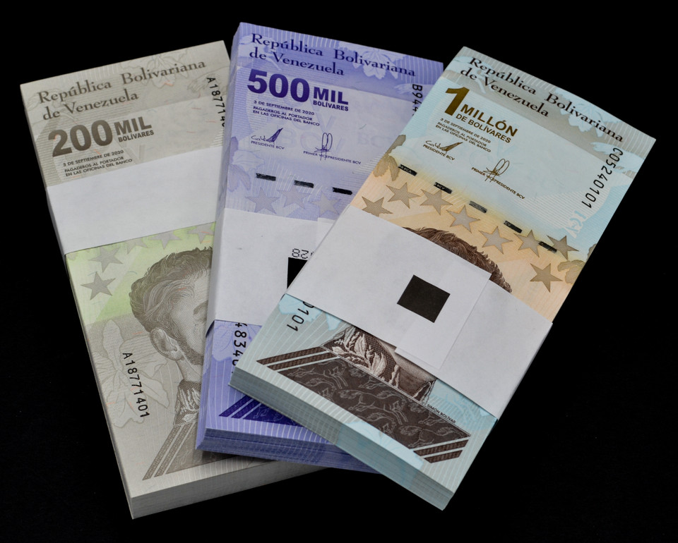 2020 Venezuela 200k 500k 1M Bolivares Soberano Set 3x100 UNC 300 Pcs Hyperinflation