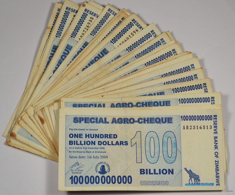 Zimbabwe 100 Billion Special Agro Cheque 2008 P-64 AU x 50 pcs with Banknote COA