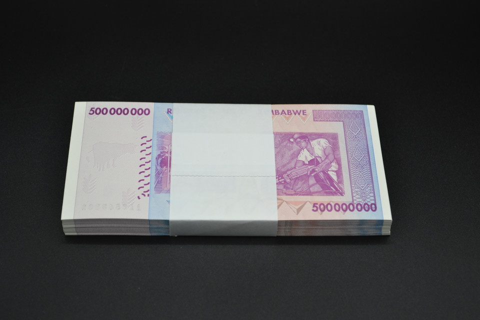 2008 Zimbabwe Agro-Cheque 500 Million Dollars Pack P#82 Crisp UNC 100 Consecutive Notes