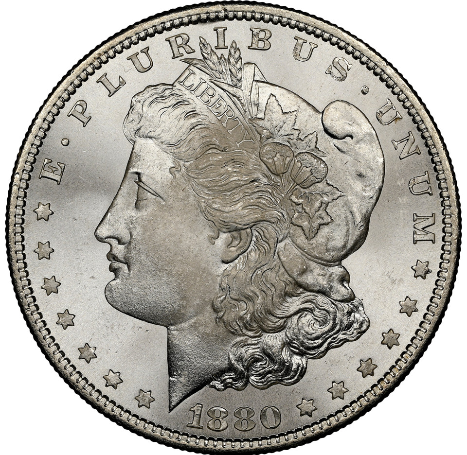 1880-S Morgan Silver Dollar NGC MS67+ CAC Great Luster Super Frosty