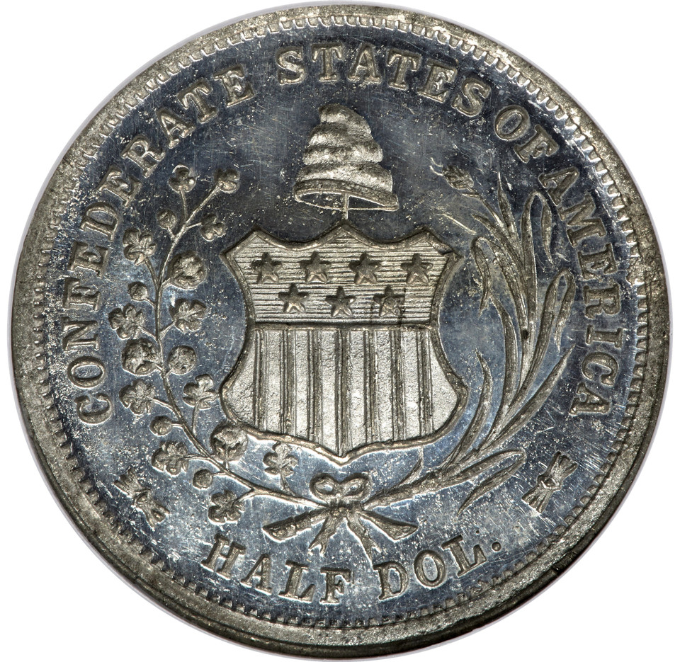 1861 50C Scott Token NGC MS63 DPL Breen-8003 CSA Confederate State Association