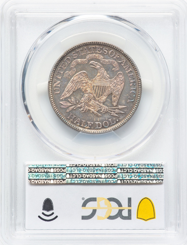 1882 Half Dollar Misplaced Date WB-102 PCGS PR66+ Multicolor Toned Proof Rare
