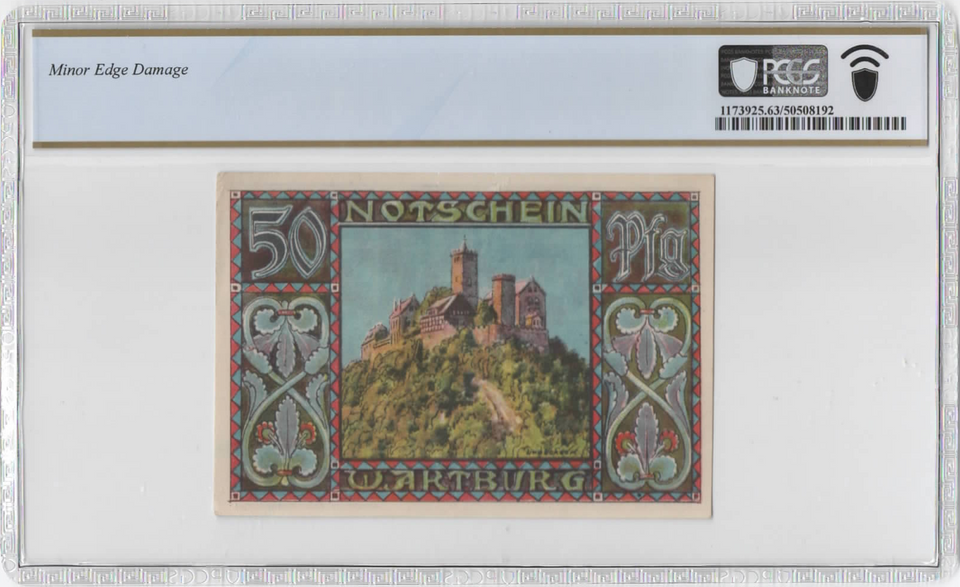 ND (1921) Germany Eisenach 50 Pfennig Notgeld “Das Männliche Geschlecht” PCGS 63 UNC