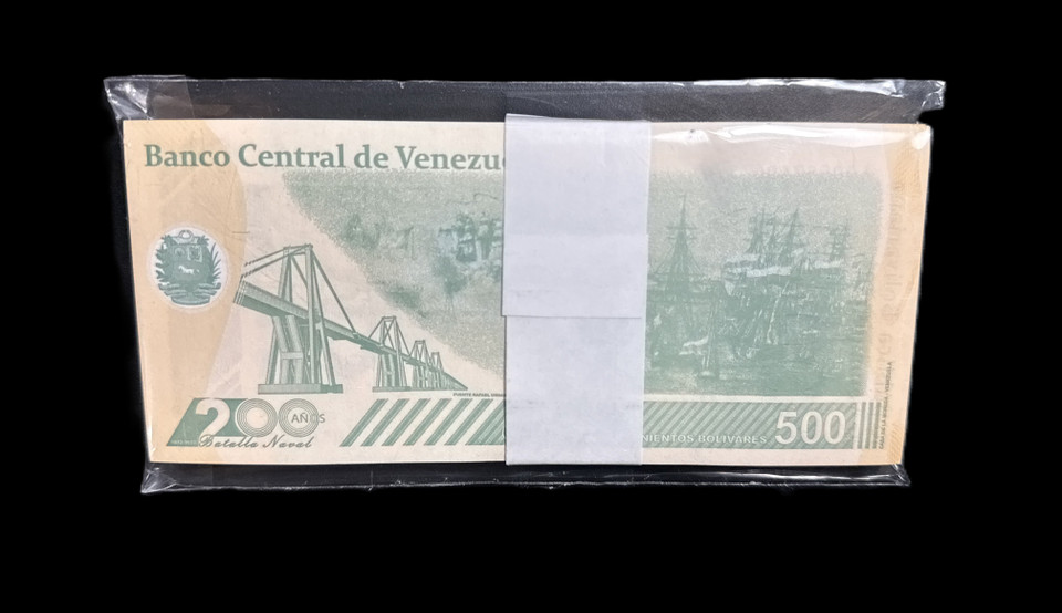 2023 Venezuela 500 Million Bolívares Digitales Banknote UNC Pack (100 Notes) P-New Hyperinflation
