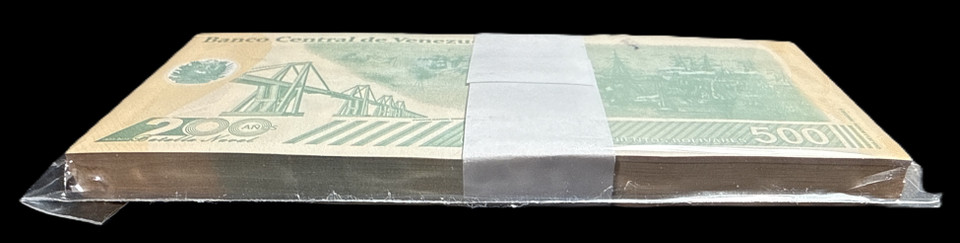 2023 Venezuela 500 Million Bolívares Digitales Banknote UNC Pack (100 Notes) P-New Hyperinflation