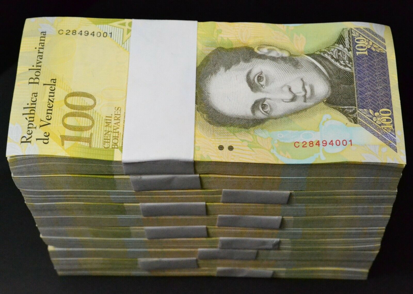 2017 Venezuela 100,000 Bolivares 1000 Pcs NEW UNC Brick Wild Life