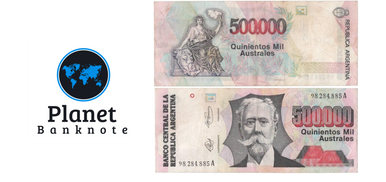 1991 Argentina 500,000 Pesos Banknote Pack (100 pcs) P-338 Hyperinflation Era Circulated Lot $50,000,000 TOTAL