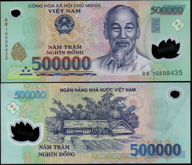 Vietnam 500,000 Dong Banknote, 2016, P-124, UNC, Polymer (VND)