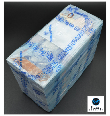 Venezuela 20 Bolivares Soberano, 2018, P-104, New Unc 1 Brick x 1,000 Notes