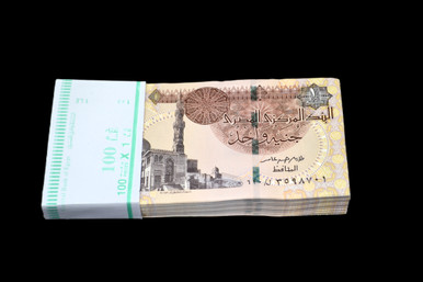 2016 Egypt 1 Pound P-71 Pack of 100 Notes UNC Crisp Consecutive S/N