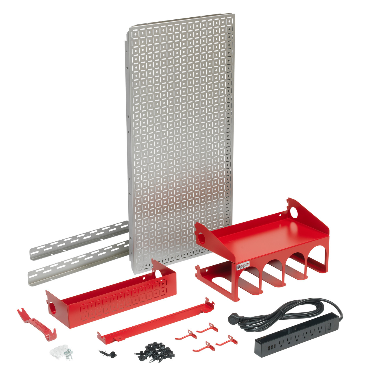 OmniWall Power Tool Kit- Panel Color: Red Accessory Color: Red