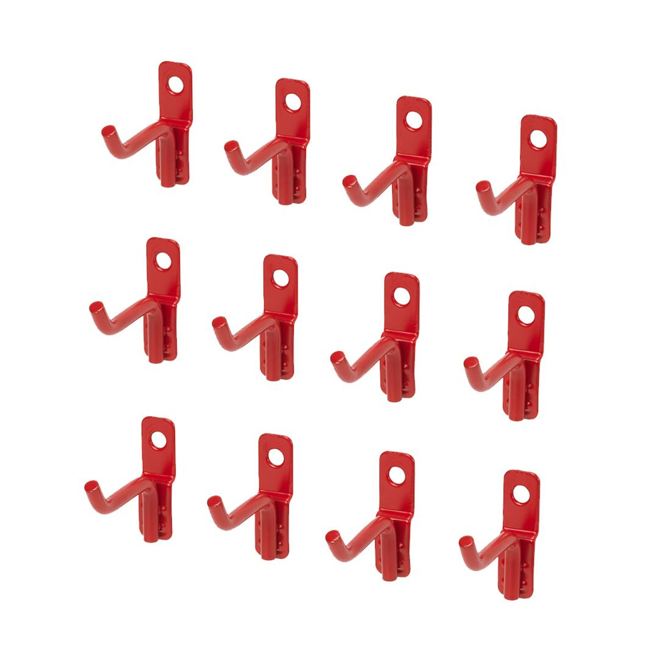 OmniWall Short Wire Hook 12-Pack - Red