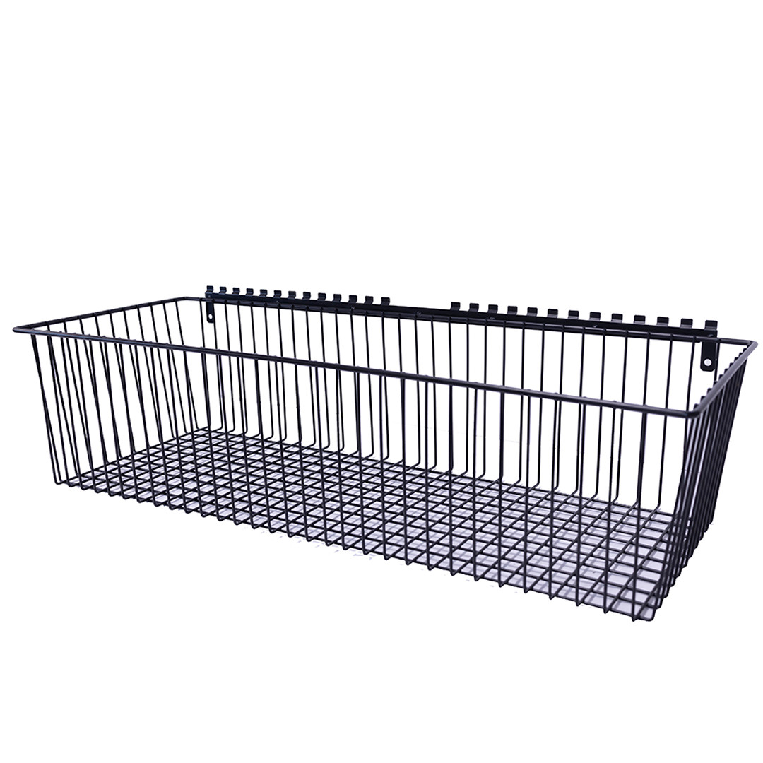 XL Wire Basket (32"x8"x12") Wall Attachment Accessories
