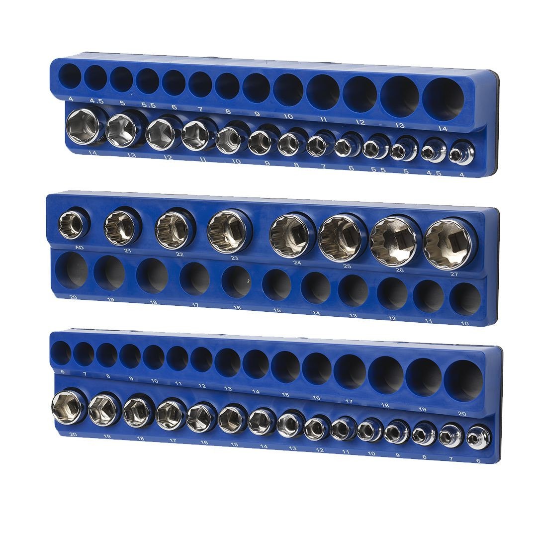 Magnetic Metric Socket Organizer Set | OmniWall