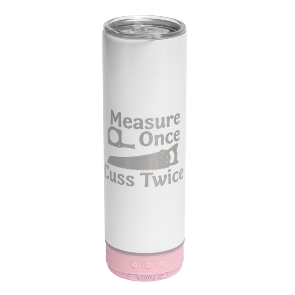 "Measure Once Cuss Twice" OmniWall Wireless Bluetooth Speaker Cup